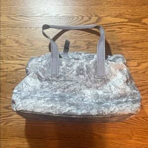 lululemon athletica Silver Crushed Velvet Tote